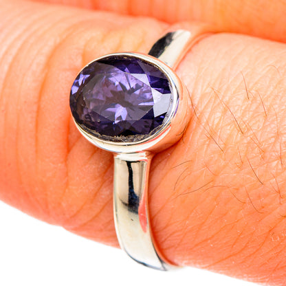 Violet Spinel Rings handcrafted by Ana Silver Co - RING100050