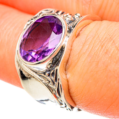Amethyst Rings handcrafted by Ana Silver Co - RING100052