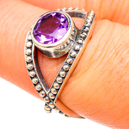 Amethyst Rings handcrafted by Ana Silver Co - RING100053