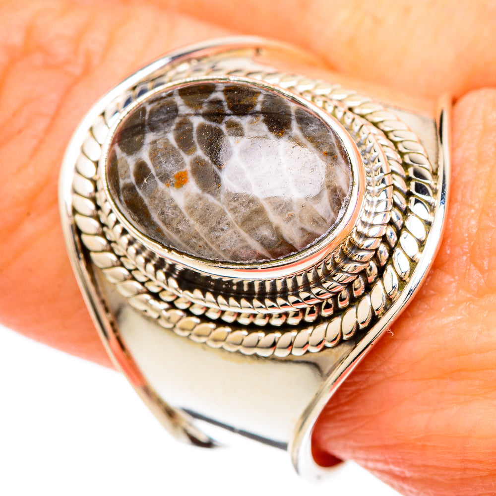 Stingray Coral Rings handcrafted by Ana Silver Co - RING100056