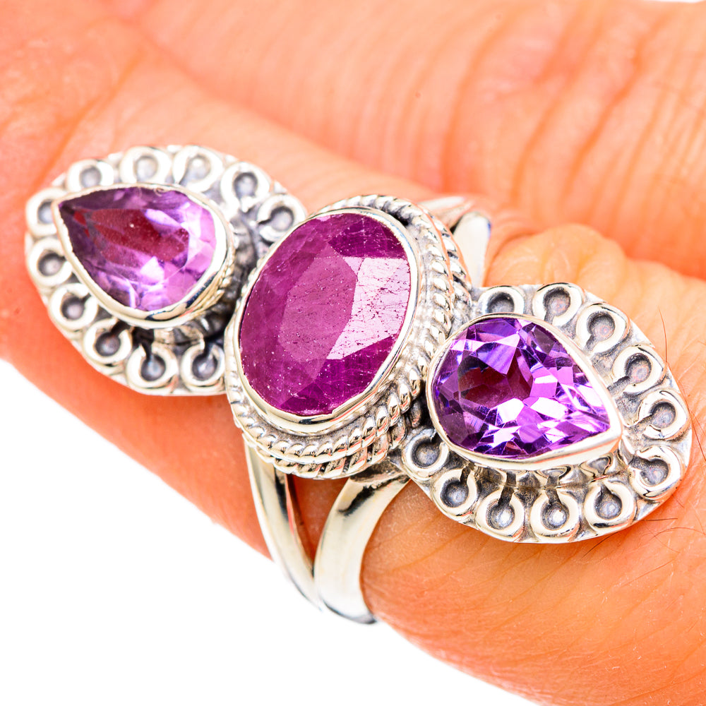 Ruby Rings handcrafted by Ana Silver Co - RING100058