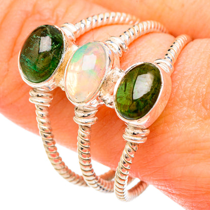 Ethiopian Opal Rings handcrafted by Ana Silver Co - RING100060