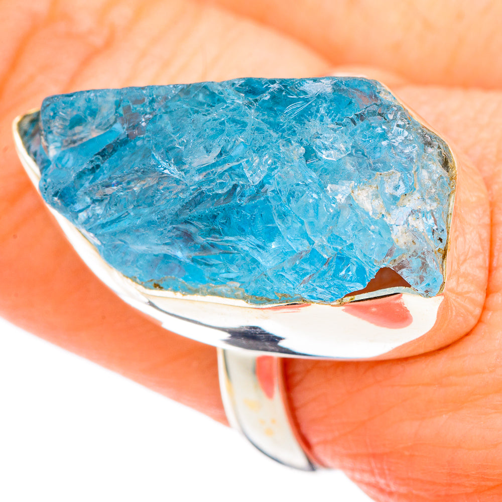 Aquamarine Rings handcrafted by Ana Silver Co - RING100062