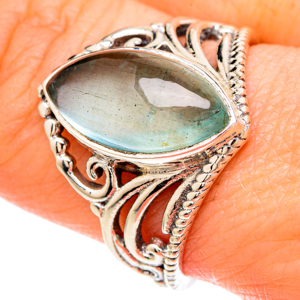 Aquamarine Rings handcrafted by Ana Silver Co - RING100064