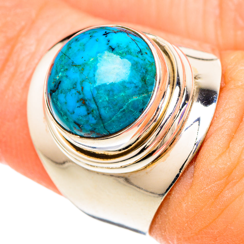 Chrysocolla Rings handcrafted by Ana Silver Co - RING100068