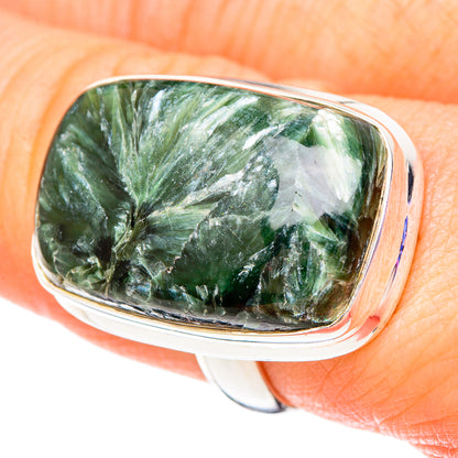 Seraphinite Rings handcrafted by Ana Silver Co - RING100076