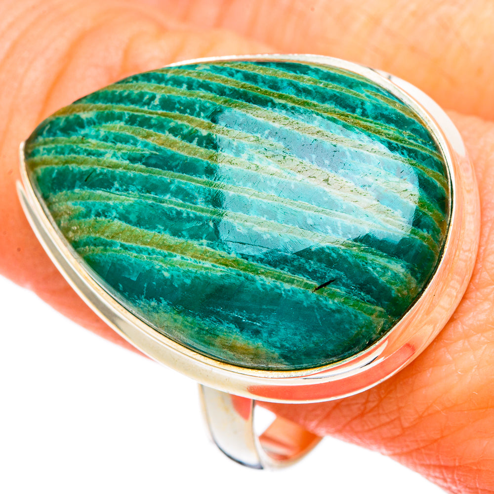 Amazonite Rings handcrafted by Ana Silver Co - RING100078