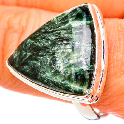 Seraphinite Rings handcrafted by Ana Silver Co - RING100080
