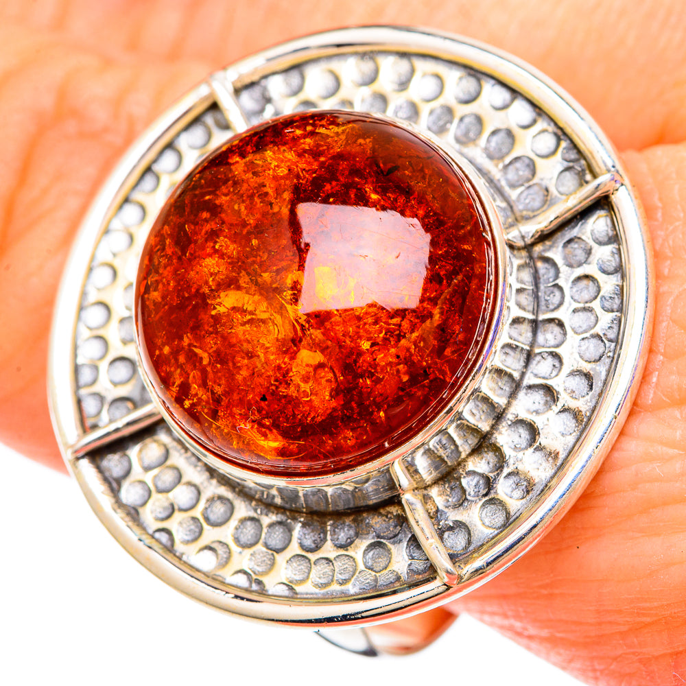 Baltic Amber Rings handcrafted by Ana Silver Co - RING100090