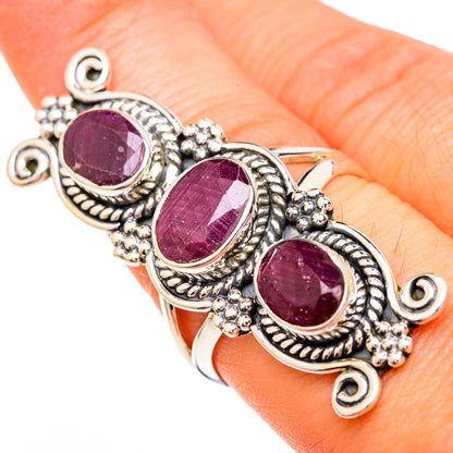 Ruby Rings handcrafted by Ana Silver Co - RING100092