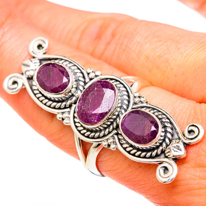 Ruby Rings handcrafted by Ana Silver Co - RING100093