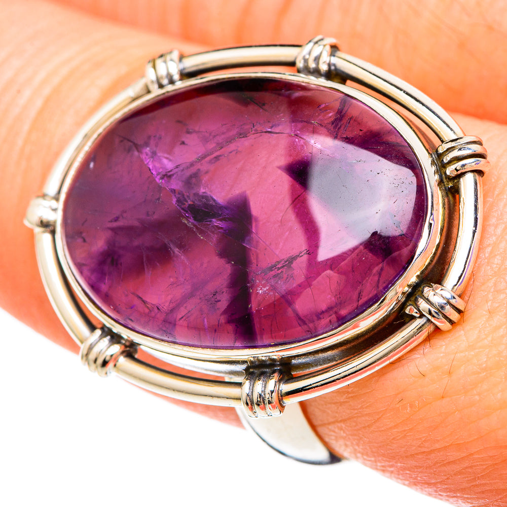 Star Amethyst Rings handcrafted by Ana Silver Co - RING100095