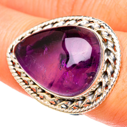 Star Amethyst Rings handcrafted by Ana Silver Co - RING100097