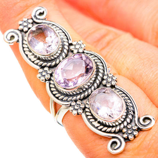 Kunzite Rings handcrafted by Ana Silver Co - RING100098