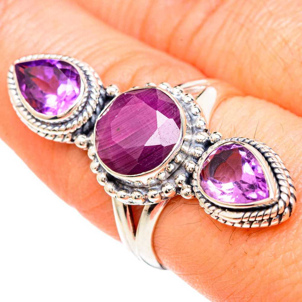 Ruby Rings handcrafted by Ana Silver Co - RING100101
