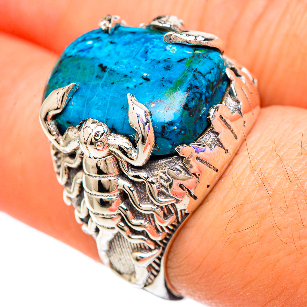 Chrysocolla Rings handcrafted by Ana Silver Co - RING100108