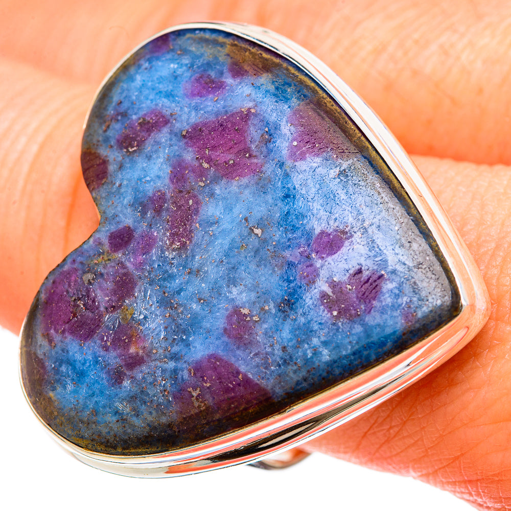 Ruby Fuchsite Rings handcrafted by Ana Silver Co - RING100109
