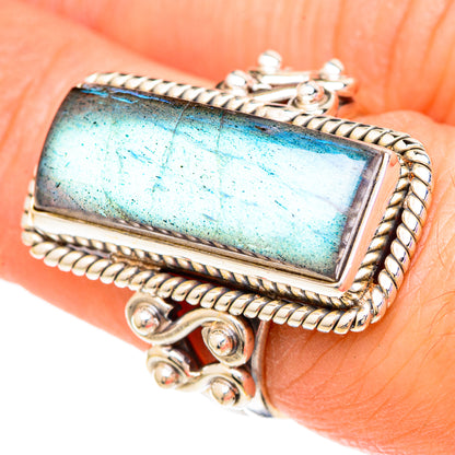 Labradorite Rings handcrafted by Ana Silver Co - RING100111
