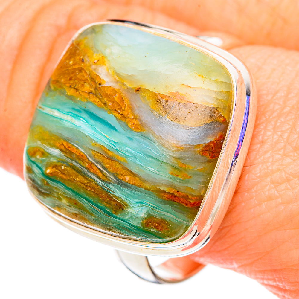 Peruvian Opal Rings handcrafted by Ana Silver Co - RING100113