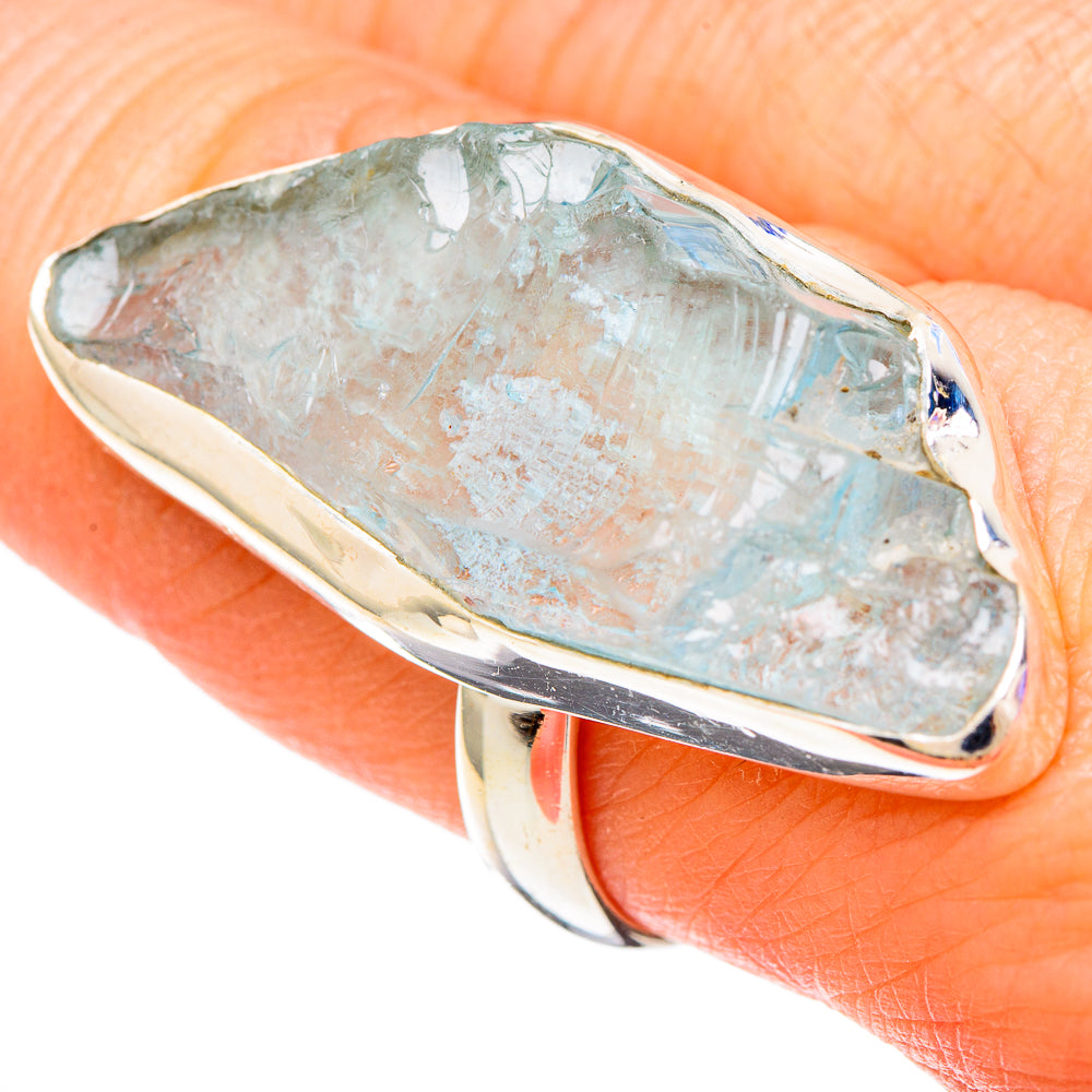 Aquamarine Rings handcrafted by Ana Silver Co - RING100114
