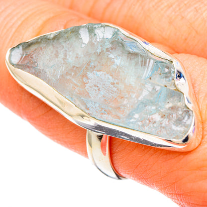 Aquamarine Rings handcrafted by Ana Silver Co - RING100114
