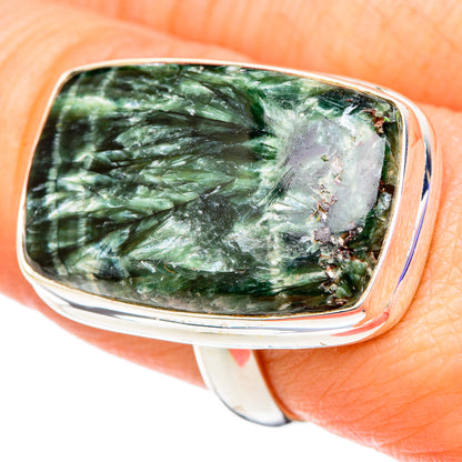 Seraphinite Rings handcrafted by Ana Silver Co - RING100119