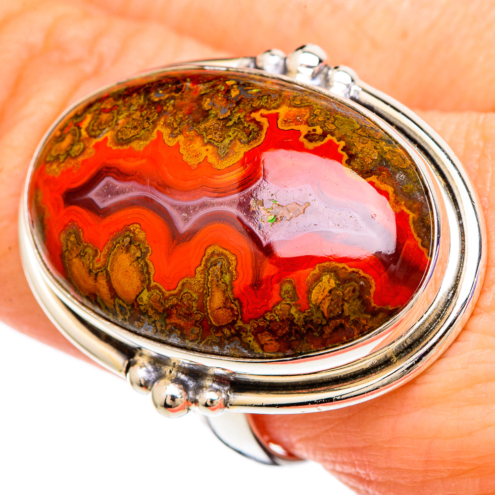 Moroccan Agate Rings handcrafted by Ana Silver Co - RING100124