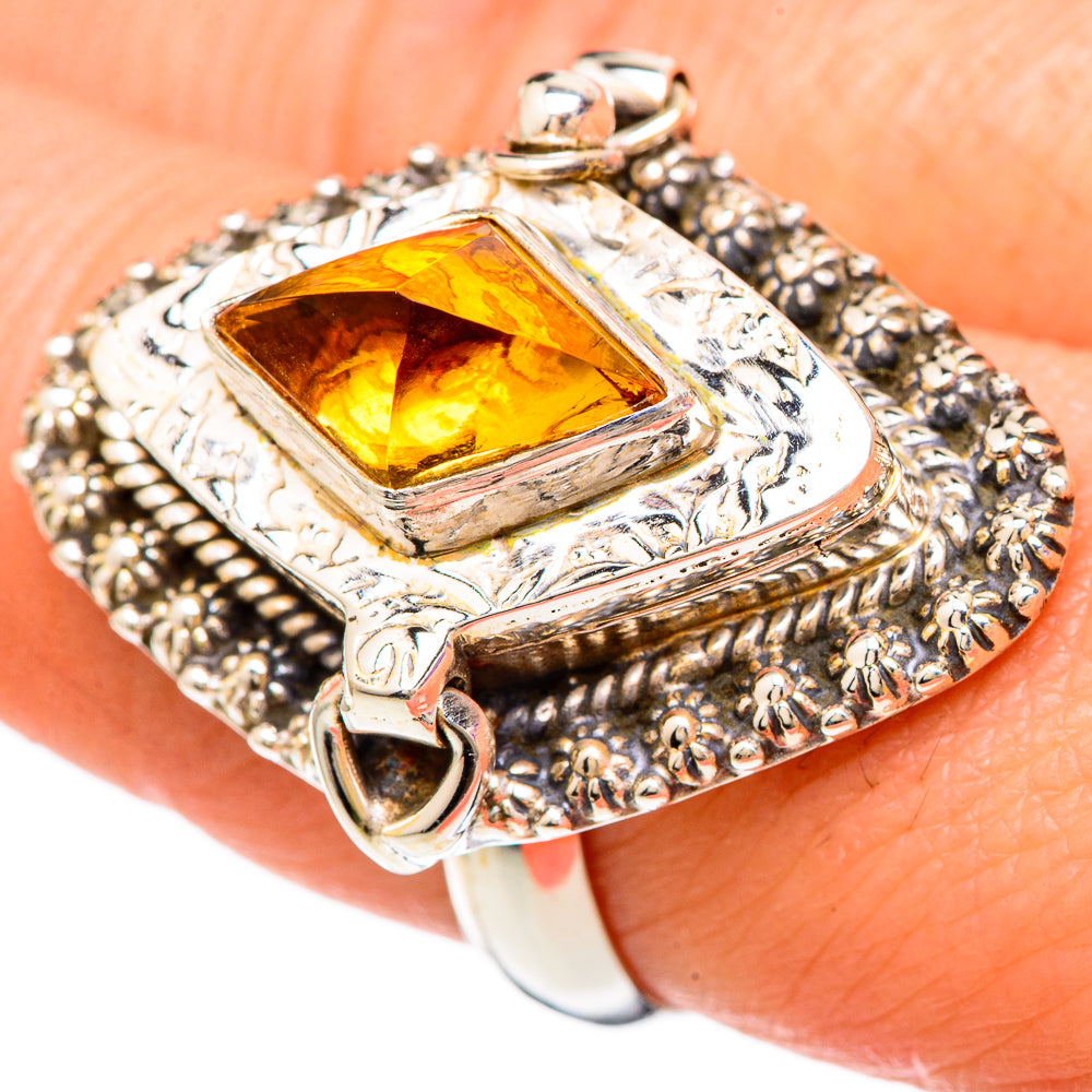 Citrine Rings handcrafted by Ana Silver Co - RING100126