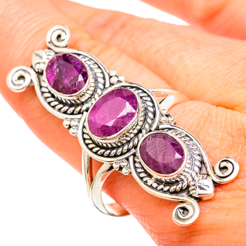Ruby Rings handcrafted by Ana Silver Co - RING100128