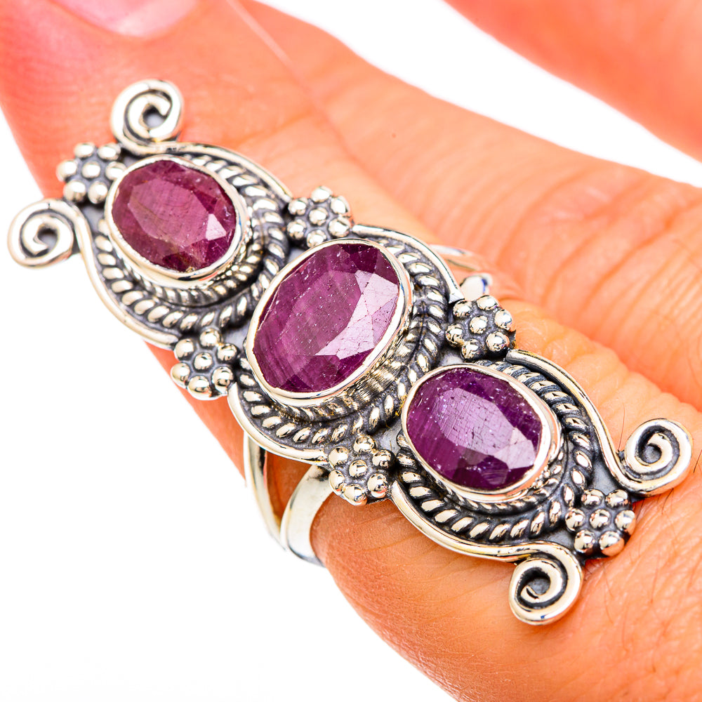 Ruby Rings handcrafted by Ana Silver Co - RING100129
