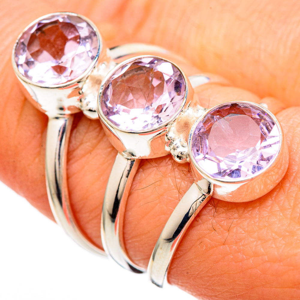 Kunzite Rings handcrafted by Ana Silver Co - RING100130