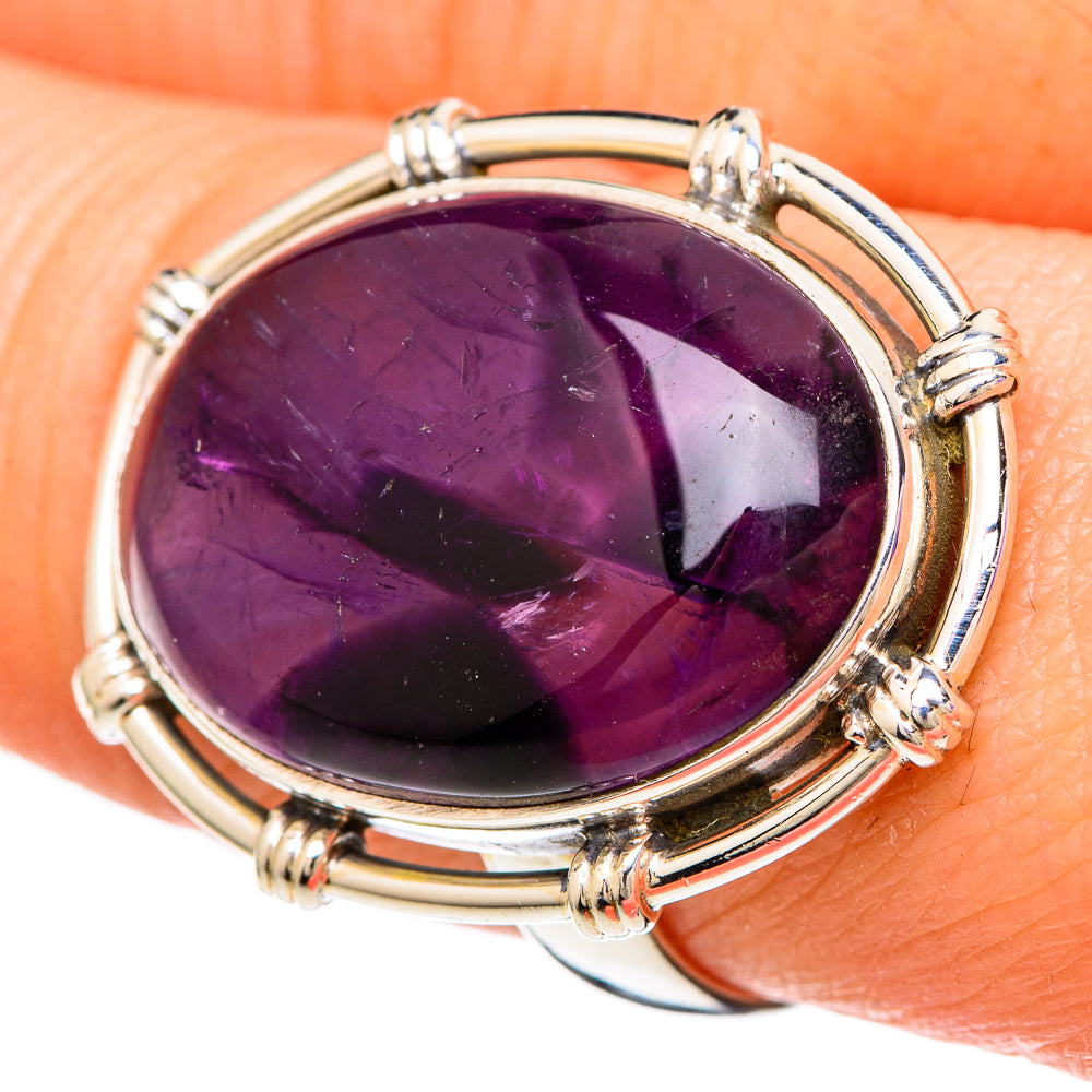 Star Amethyst Rings handcrafted by Ana Silver Co - RING100133