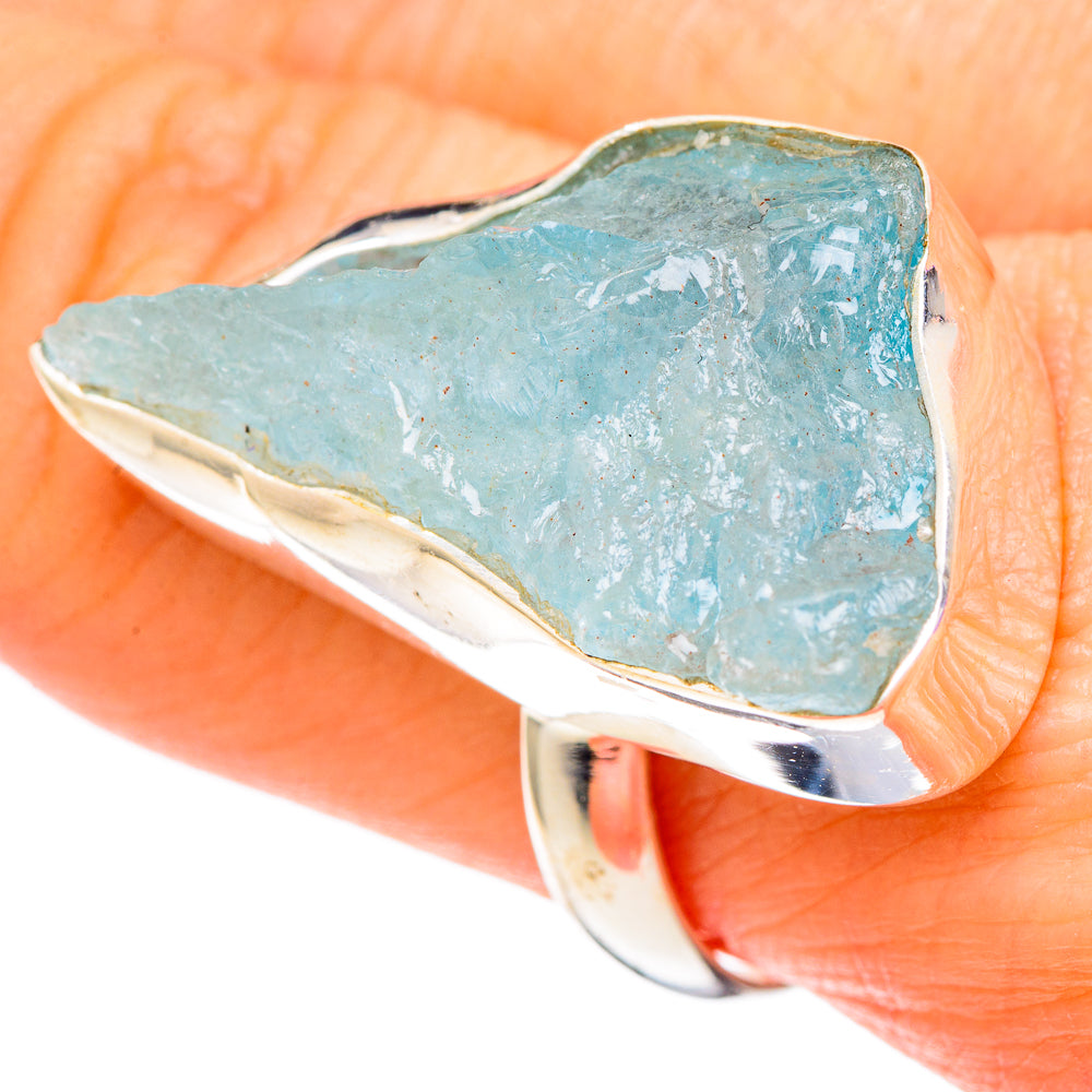 Aquamarine Rings handcrafted by Ana Silver Co - RING100147