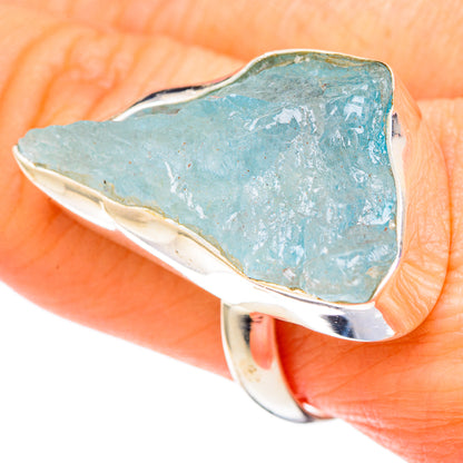 Aquamarine Rings handcrafted by Ana Silver Co - RING100147