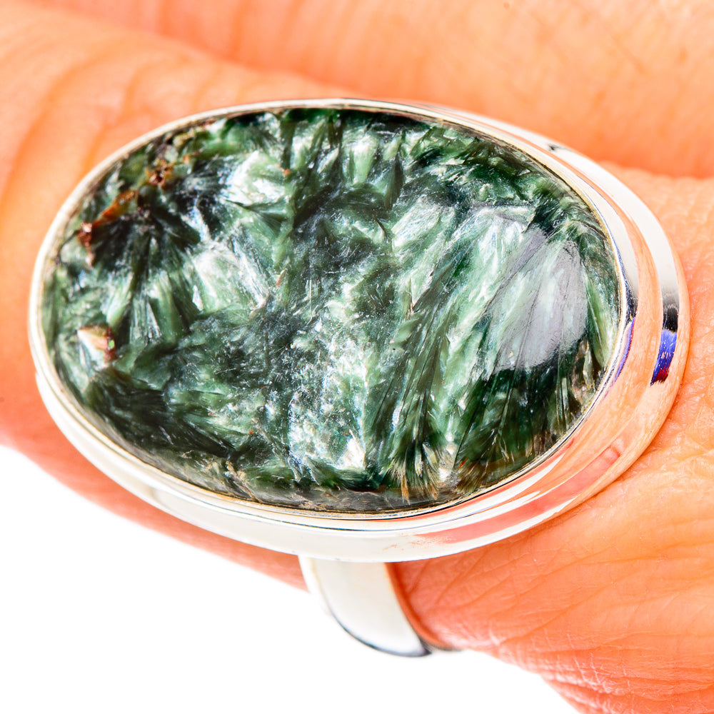 Seraphinite Rings handcrafted by Ana Silver Co - RING100155