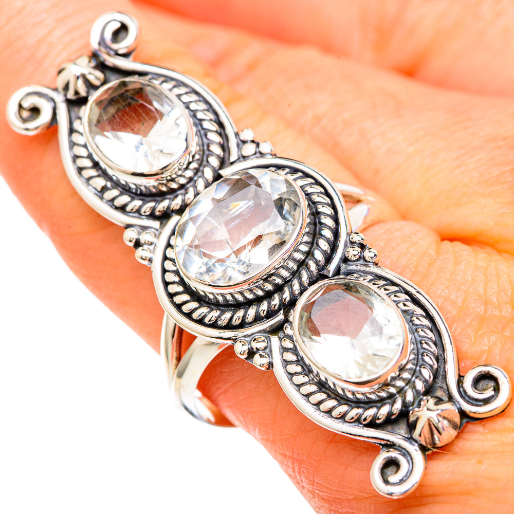 Green Amethyst Rings handcrafted by Ana Silver Co - RING100156