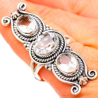 Green Amethyst Rings handcrafted by Ana Silver Co - RING100156