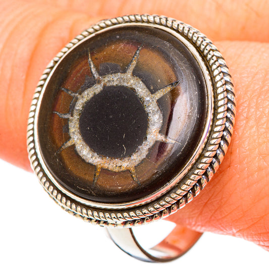 Septarian Geode Rings handcrafted by Ana Silver Co - RING100159