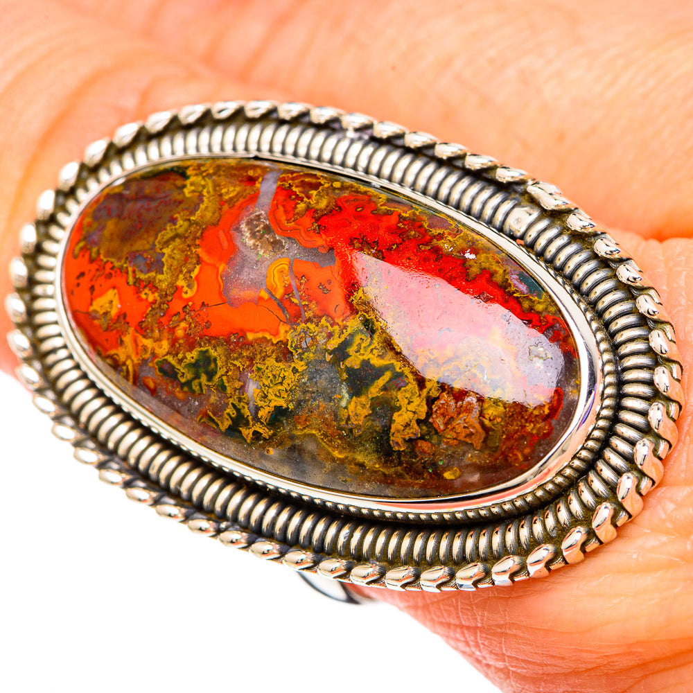 Moroccan Agate Rings handcrafted by Ana Silver Co - RING100162
