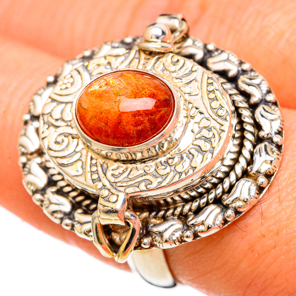 Sunstone Rings handcrafted by Ana Silver Co - RING100163