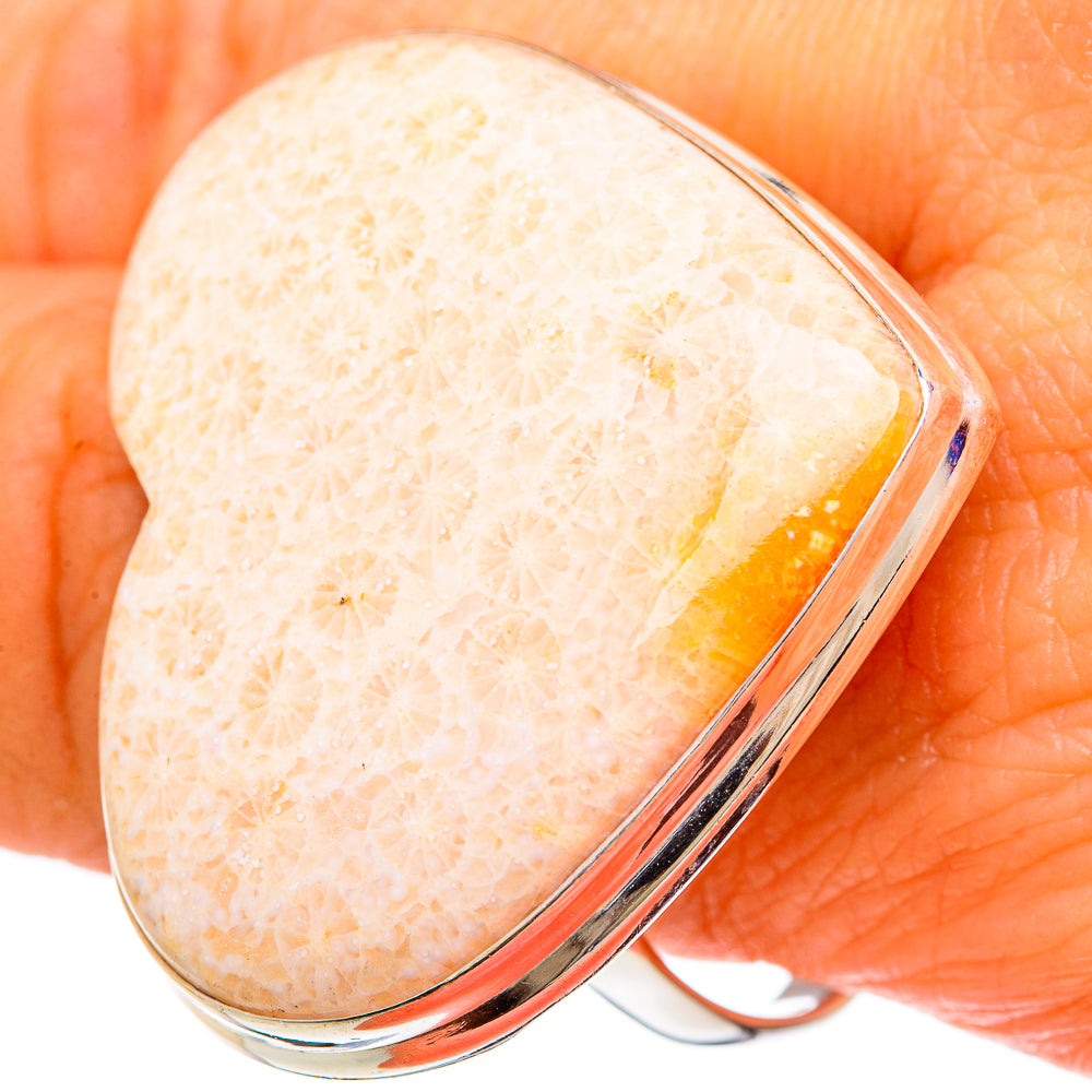 Scolecite Rings handcrafted by Ana Silver Co - RING100164