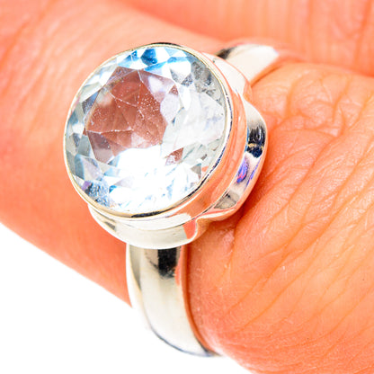 Blue Topaz Rings handcrafted by Ana Silver Co - RING100174