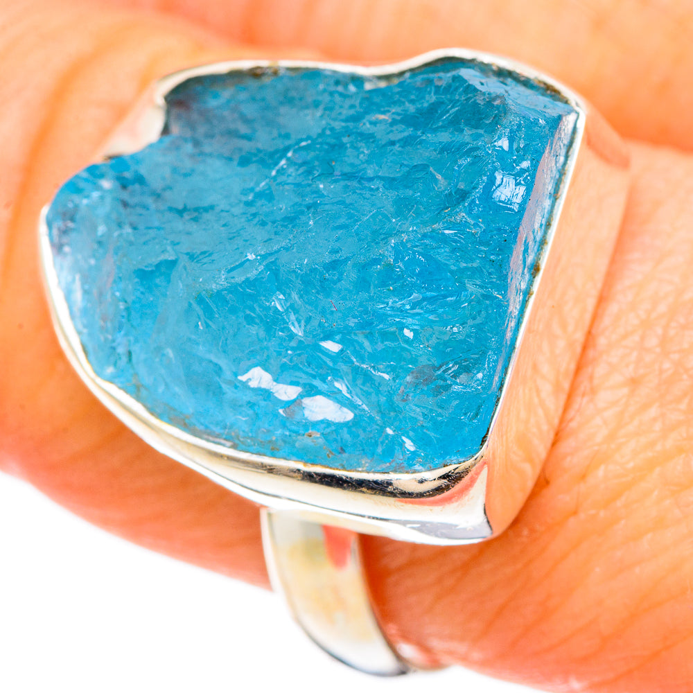 Blue Fluorite Rings handcrafted by Ana Silver Co - RING100176