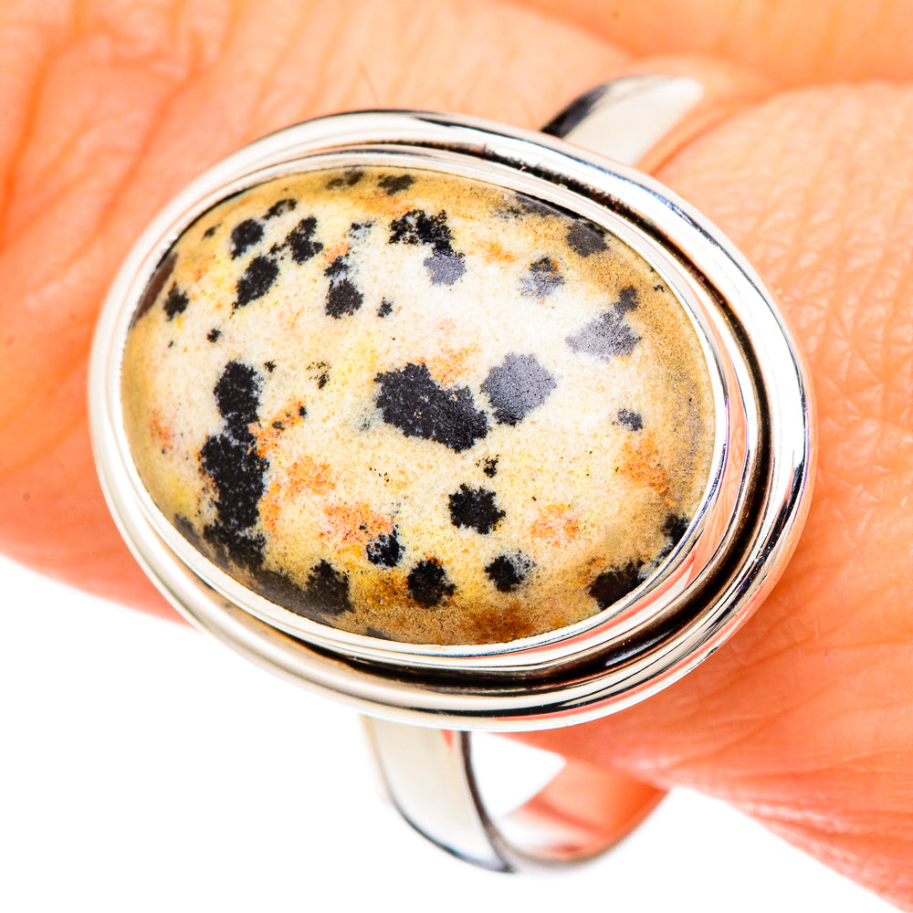 Dalmatian Jasper Rings handcrafted by Ana Silver Co - RING100180