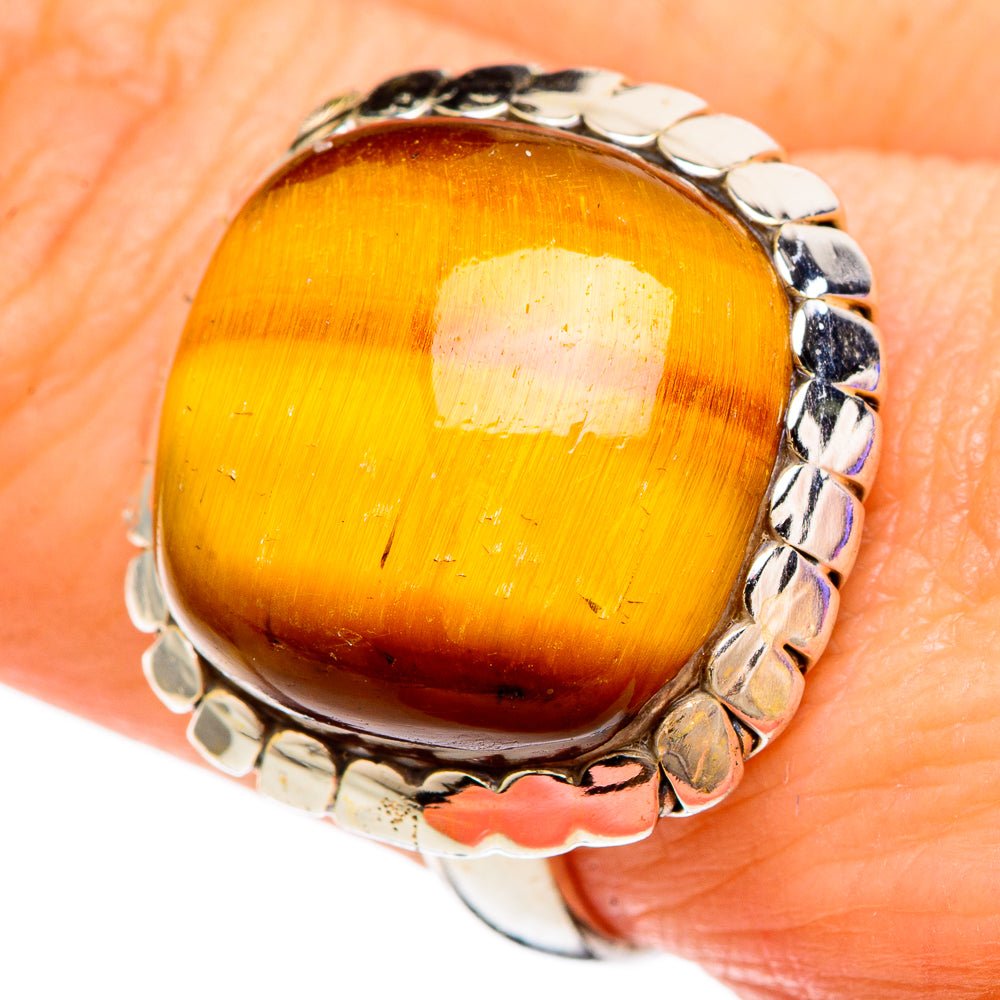 Tiger Eye Rings handcrafted by Ana Silver Co - RING100181