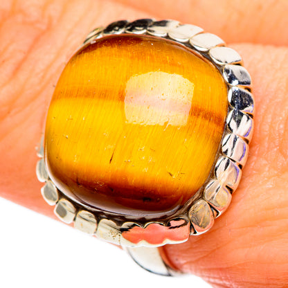 Tiger Eye Rings handcrafted by Ana Silver Co - RING100181