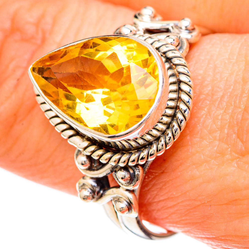 Citrine Rings handcrafted by Ana Silver Co - RING100183