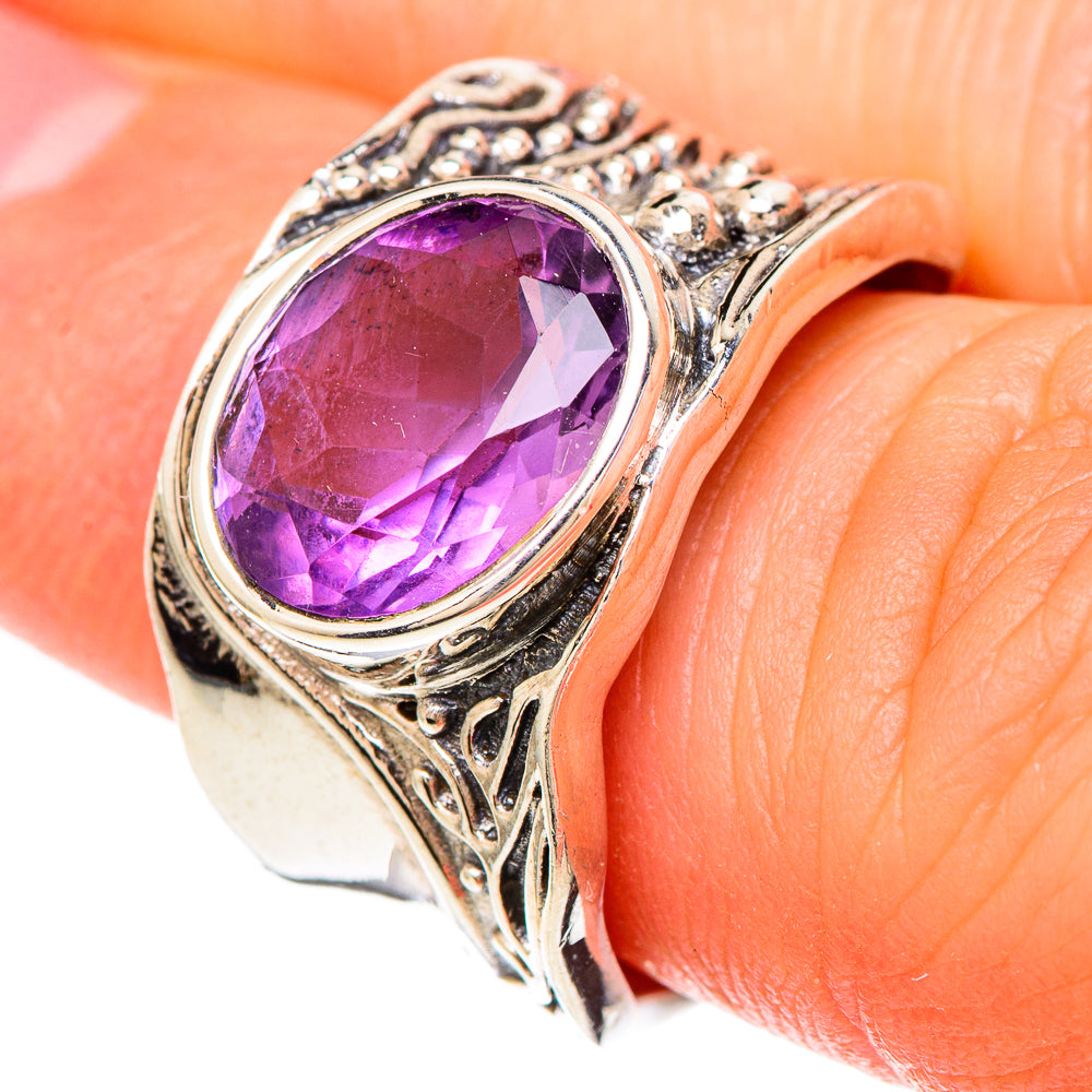 Amethyst Rings handcrafted by Ana Silver Co - RING100195