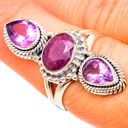 Ruby Rings handcrafted by Ana Silver Co - RING100201