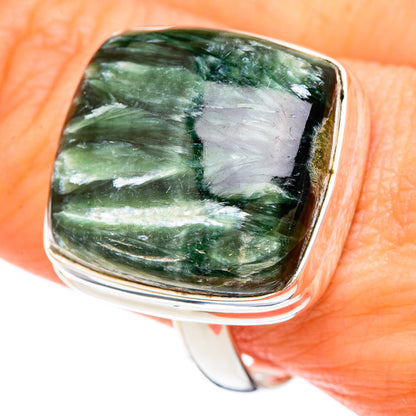 Seraphinite Rings handcrafted by Ana Silver Co - RING100211